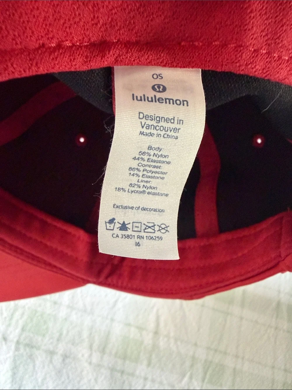 Lululemon Classic Red Baseball Cap - Picture 3 of 8